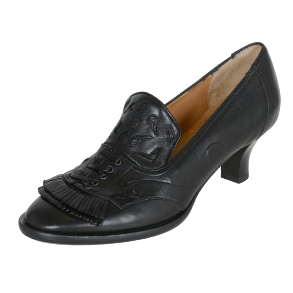 Solveig dufsesko med sort